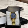 Men Golden Stainless Steel Quartz Watch