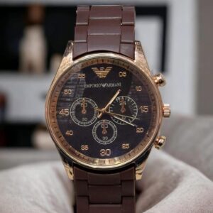 Men Rubber Chain Strap Quartz Watch