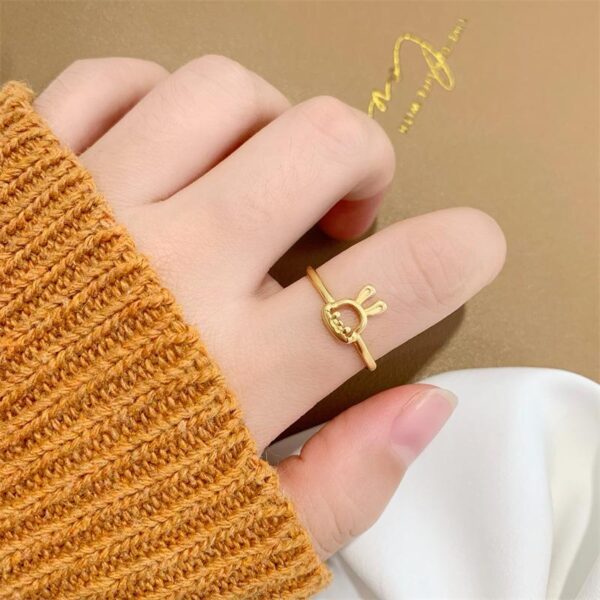 cute bunny ring with adorable design