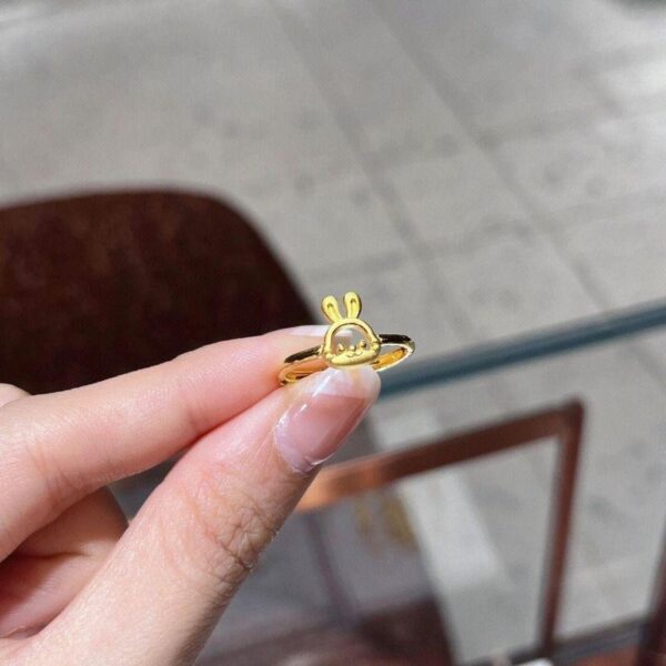 cute bunny ring with adorable design