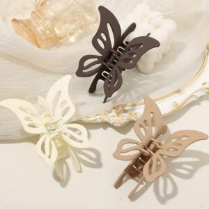 pack of 3 full length multicolor butterfly hair catchers