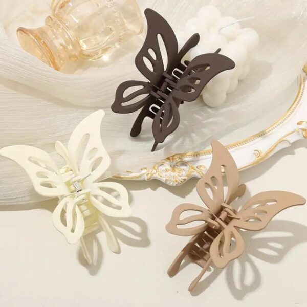 pack of 3 full length multicolor butterfly hair catchers