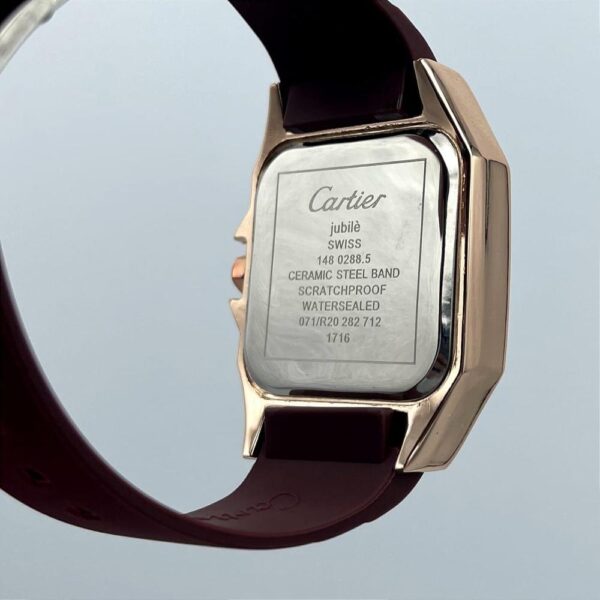 Cartier Men Round Case Quartz Watch