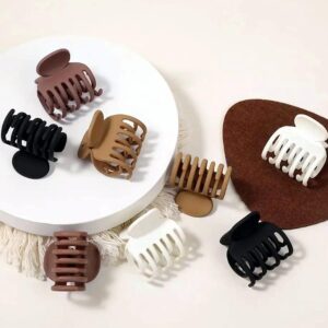 set of 8 colorful hair catchers for all hair types