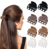 set of 8 colorful hair catchers for all hair types