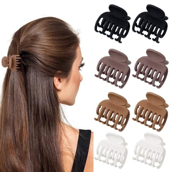 set of 8 colorful hair catchers for all hair types