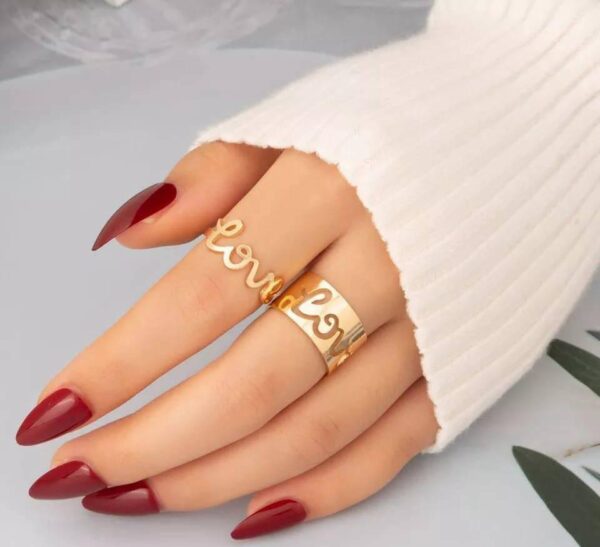 love sign couple pair ring