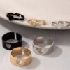 couple heart three pair ring