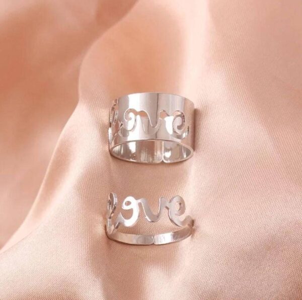 love sign couple pair ring