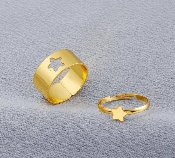 couple star pair ring