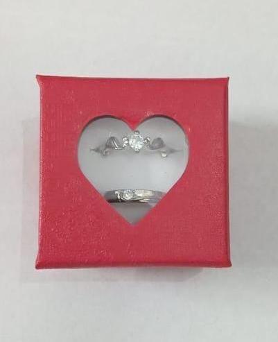 couple stone pair ring