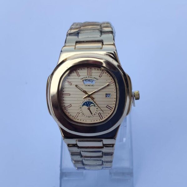 Men Stainless Steel Square Dial Watch