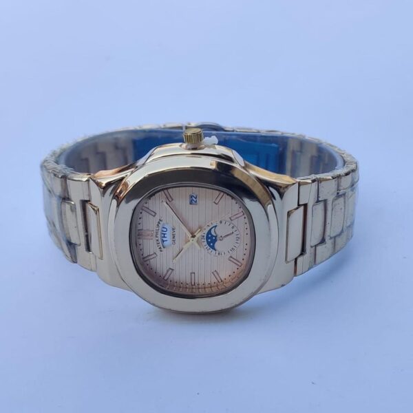 Men Stainless Steel Square Dial Watch