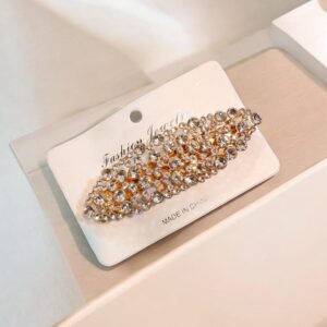 golden metal detangler hair clip for smooth styling