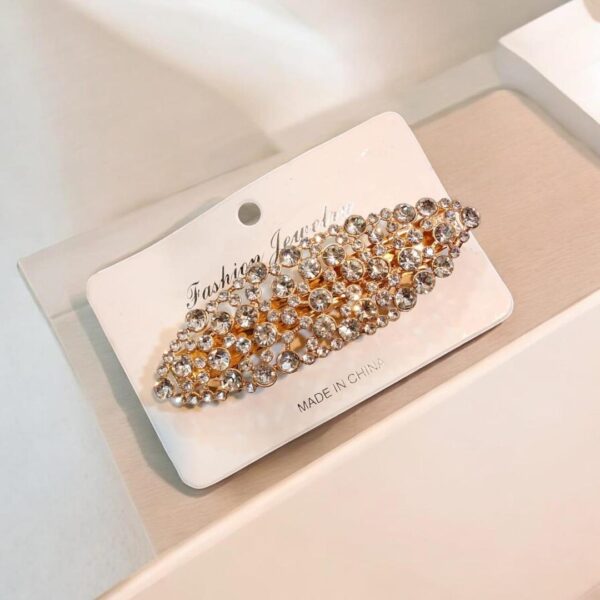 golden metal detangler hair clip for smooth styling