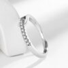 elegant silver plated adjustable ring with sleek finish
