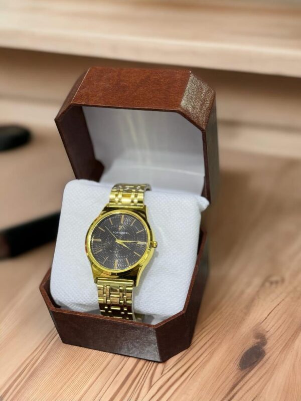 Men Stainless Steel Quartz Analogue Watch