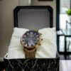 Men Brown Leather Strap Quartz Analogue Watch