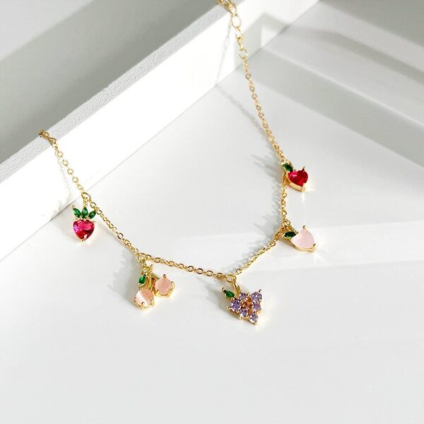 gold plated anklet with multicolor stones for a vibrant look