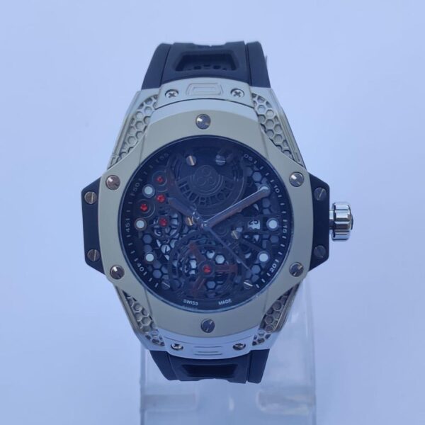 Men Blue Stainless Steel Quartz Analogue Watch