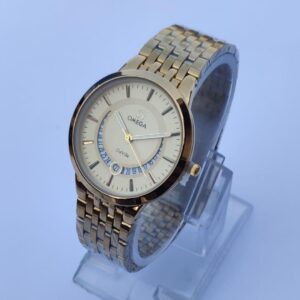 Omega Men Stainless Steel Quartz Analogue Watch