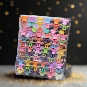 pack of 72 multicolor hair catchers for versatile styling