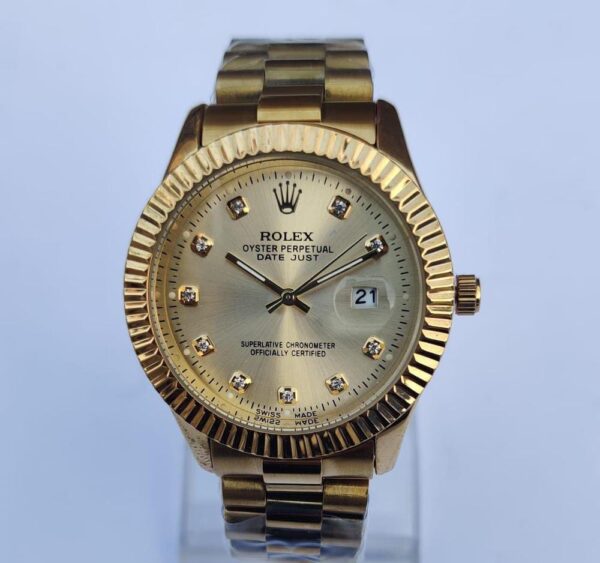 Rolex Men Stainless Steel Round Watch
