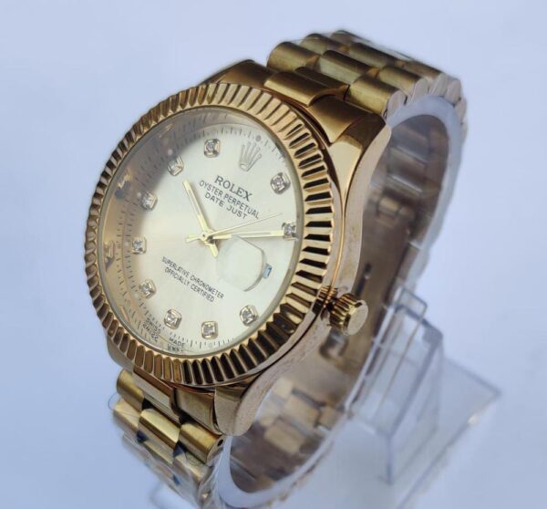 Rolex Men Stainless Steel Round Watch