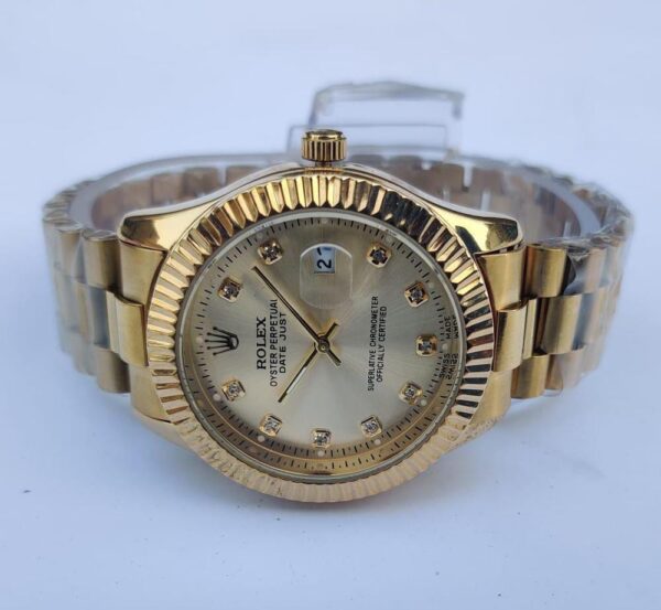 Rolex Men Stainless Steel Round Watch