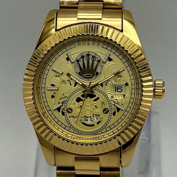 Rolex Men Stainless Steel Quartz Watch