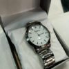 Men Silver Stainless Steel Analogue Watch