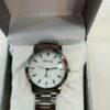 Men Silver Stainless Steel Analogue Watch