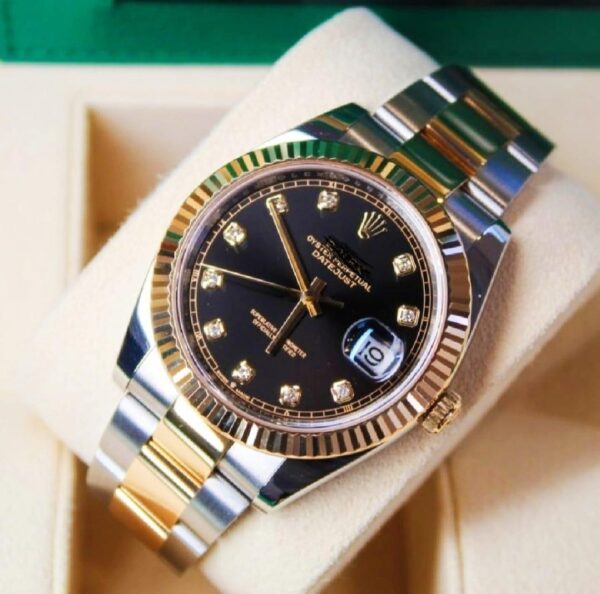 Rolex Men Silver Analogue Watch