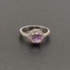 silver zircon 925 sterling silver plated ring