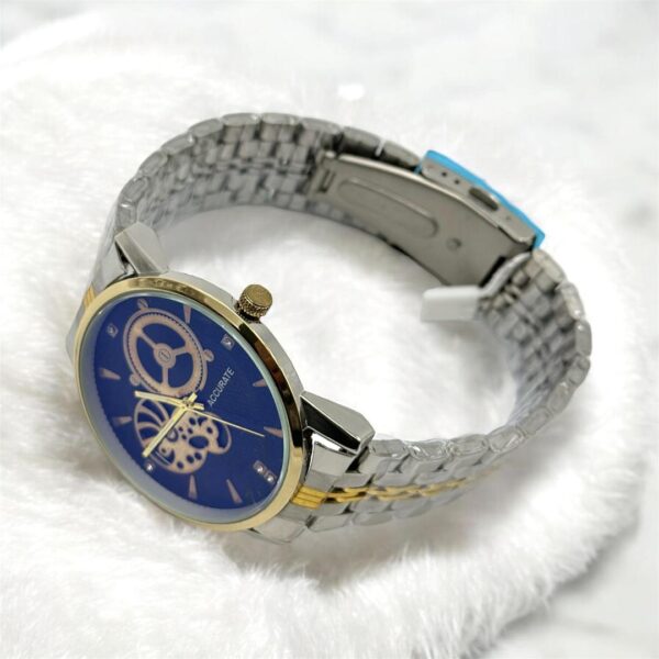 Men Stainless Steel Watch with Wooden Smart Box