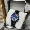 Men Black Stainless Steel Watch