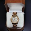 Men Stainless Steel Textured Strap Watch