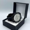 Men Metal Round Case Quartz Watch