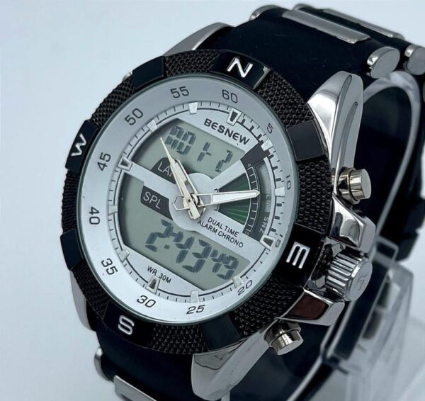 Men Rubber Strap Quartz Watch