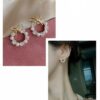 Bow Round Design Metal Earrings