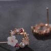 Elegant Flower Pearl Earrings