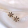 Flower Style Alloy Stud Earrings