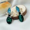 Elegant Multi Metal Hoop Earrings