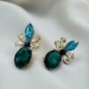 Elegant Multi Metal Hoop Earrings