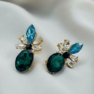 Elegant Multi Metal Hoop Earrings