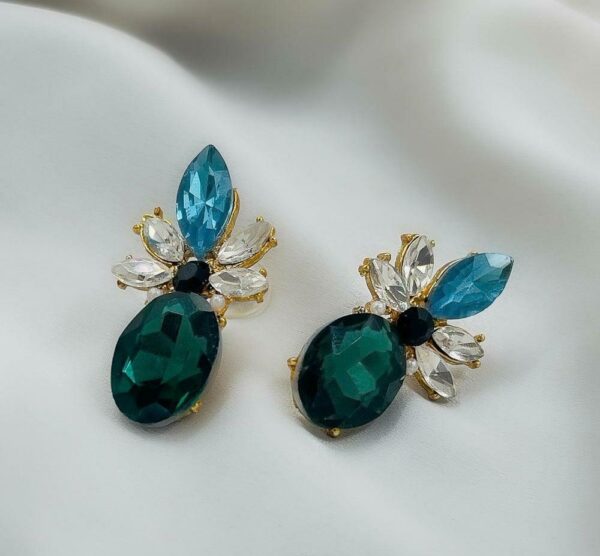 Elegant Multi Metal Hoop Earrings
