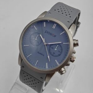 Men Grey Stainless Steel Analog Watch
