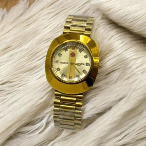Maseta Men Golden Analog Watch