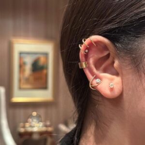 Geometric Charm Clip Earrings