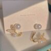 Decent Pulse Leaf Metal Earrings